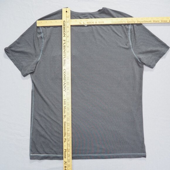 Lululemon Shirt Mens Extra Large Gray Tech Performance Stretch Mesh Breathable - Picture 5 of 7